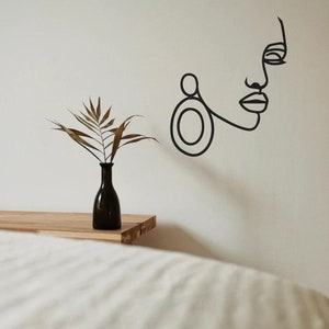 minimalistic woman earring lasercut file