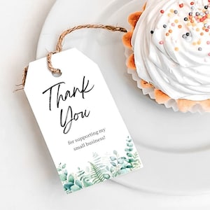 Danke für die Unterstützung meiner Geschenkanhänger für kleine Unternehmen Sofort Download