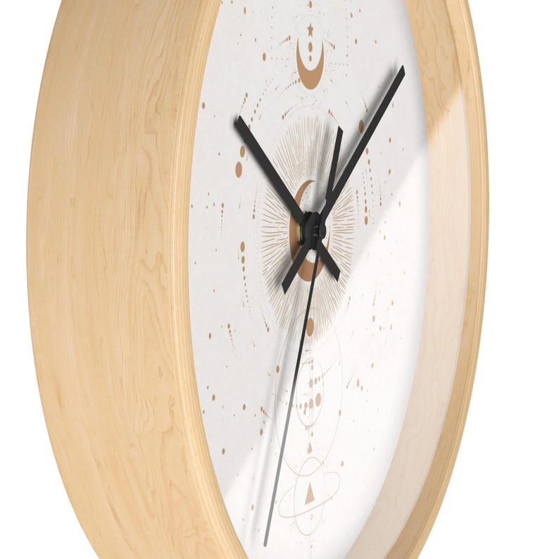 Wall Clock - Celestial Map, Moon Phases - Etsy