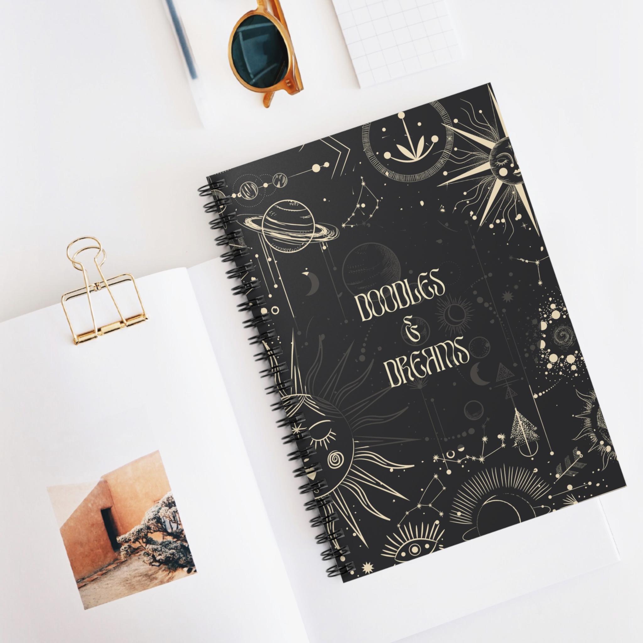 Spiral Notebook - Ruled Line - Doodles & Dreams - Etsy