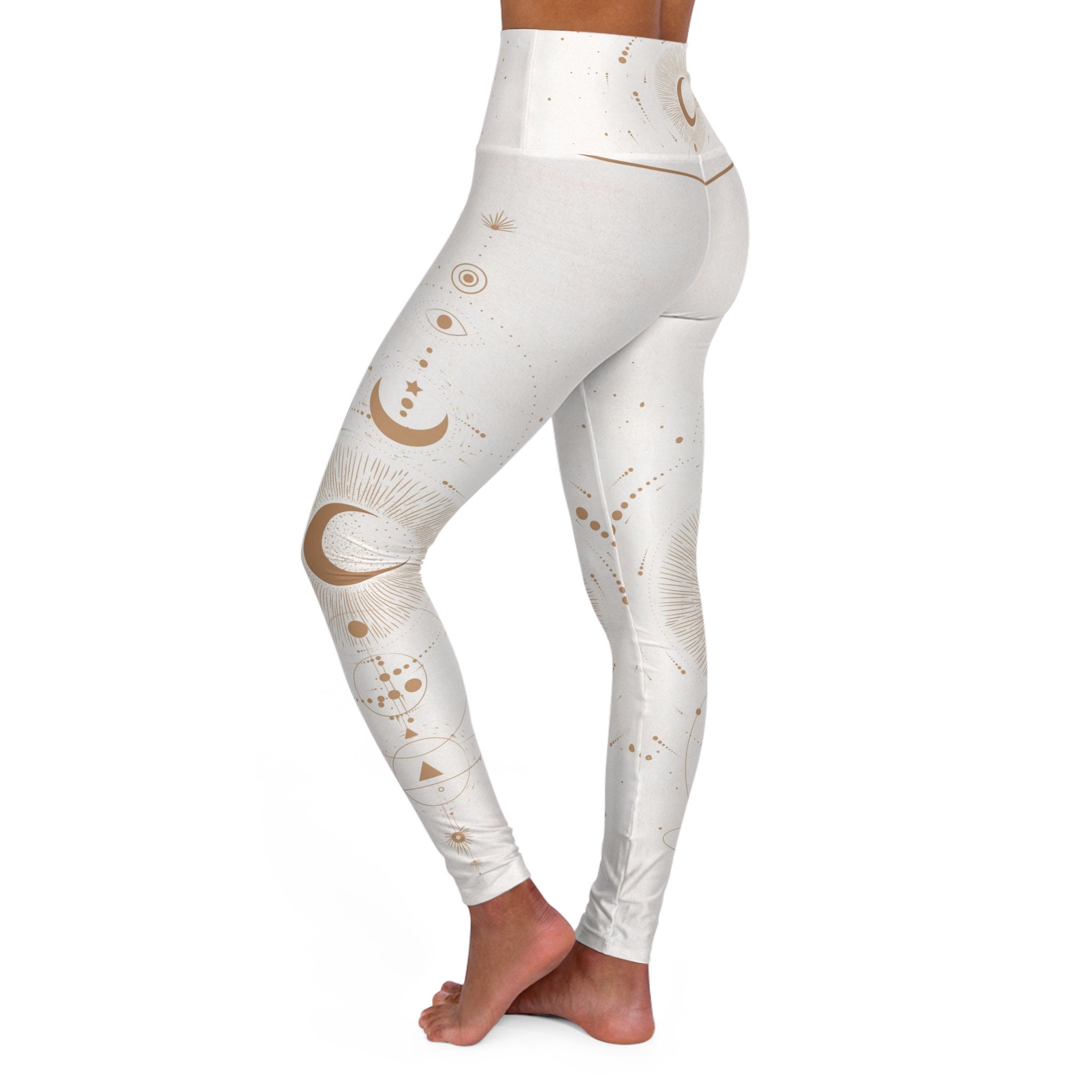 Moon Phases Black Leggings - XXL  Printed yoga pants, Affordable leggings,  Activewear sportswear