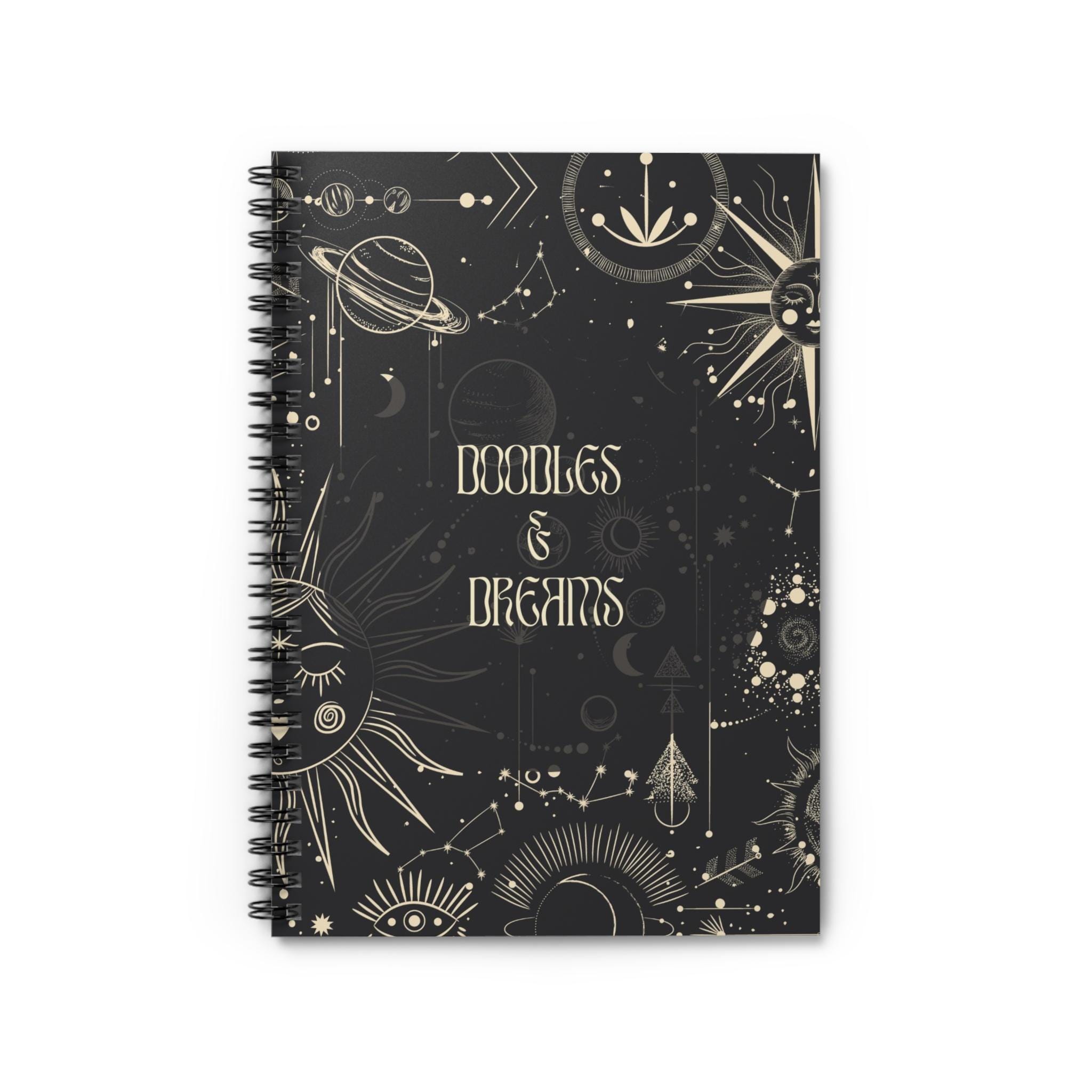Spiral Notebook - Ruled Line - Doodles & Dreams - Etsy