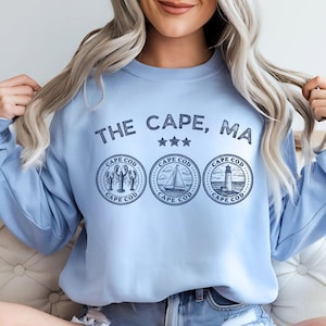 Sweat-shirt Cape Cod Chemise homard Cape Cod Vêtements de voile Cape Cod Cadeau phare de Cape Cod Cape Cod Massachusetts voyage grand-mère côtière