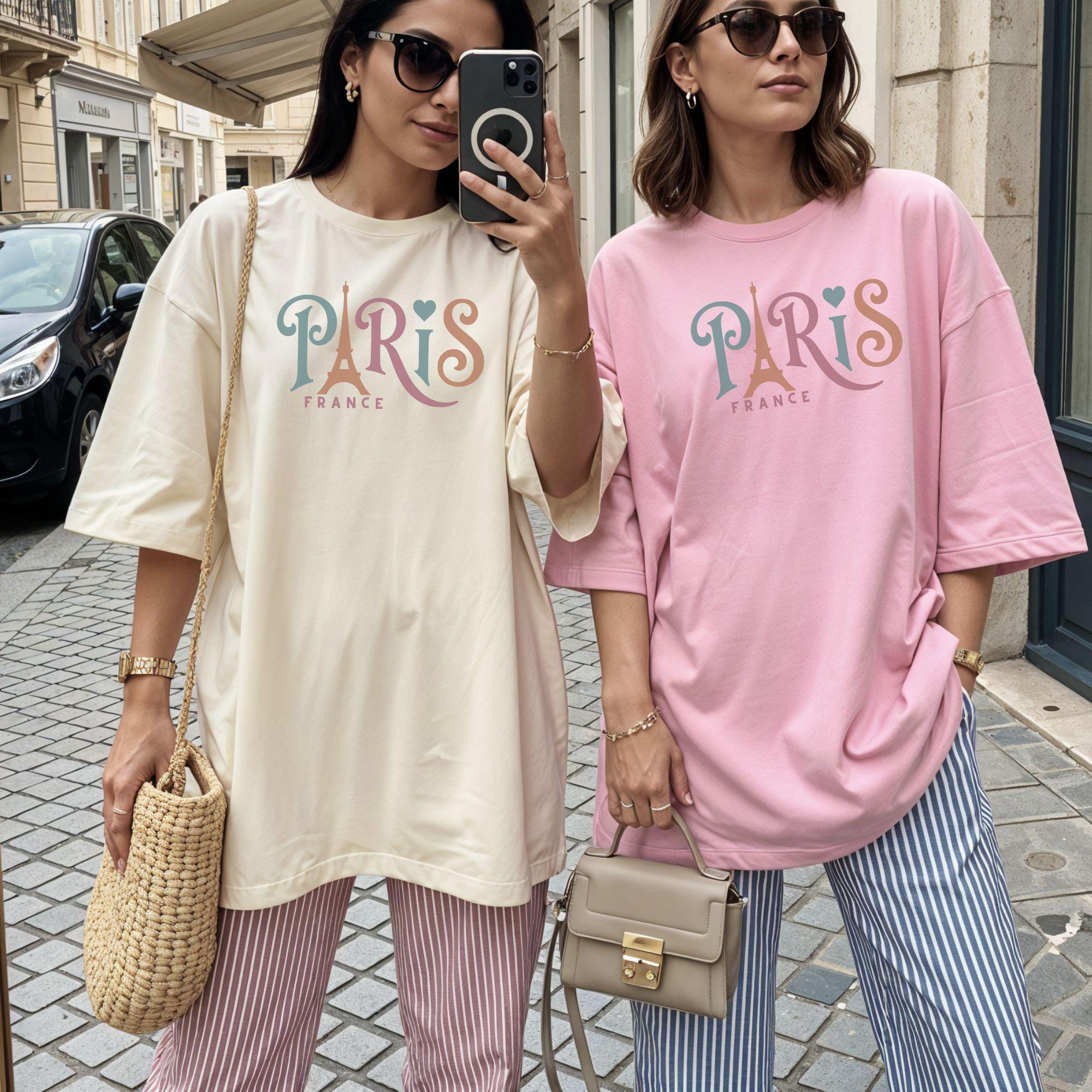 Comfort Colors Paris Eiffel Tower T-shirt French Paris Trip Shirt Trendy Paris Trip Tshirt Gift Old Money Aesthetic Girls Trendy Travel Tee