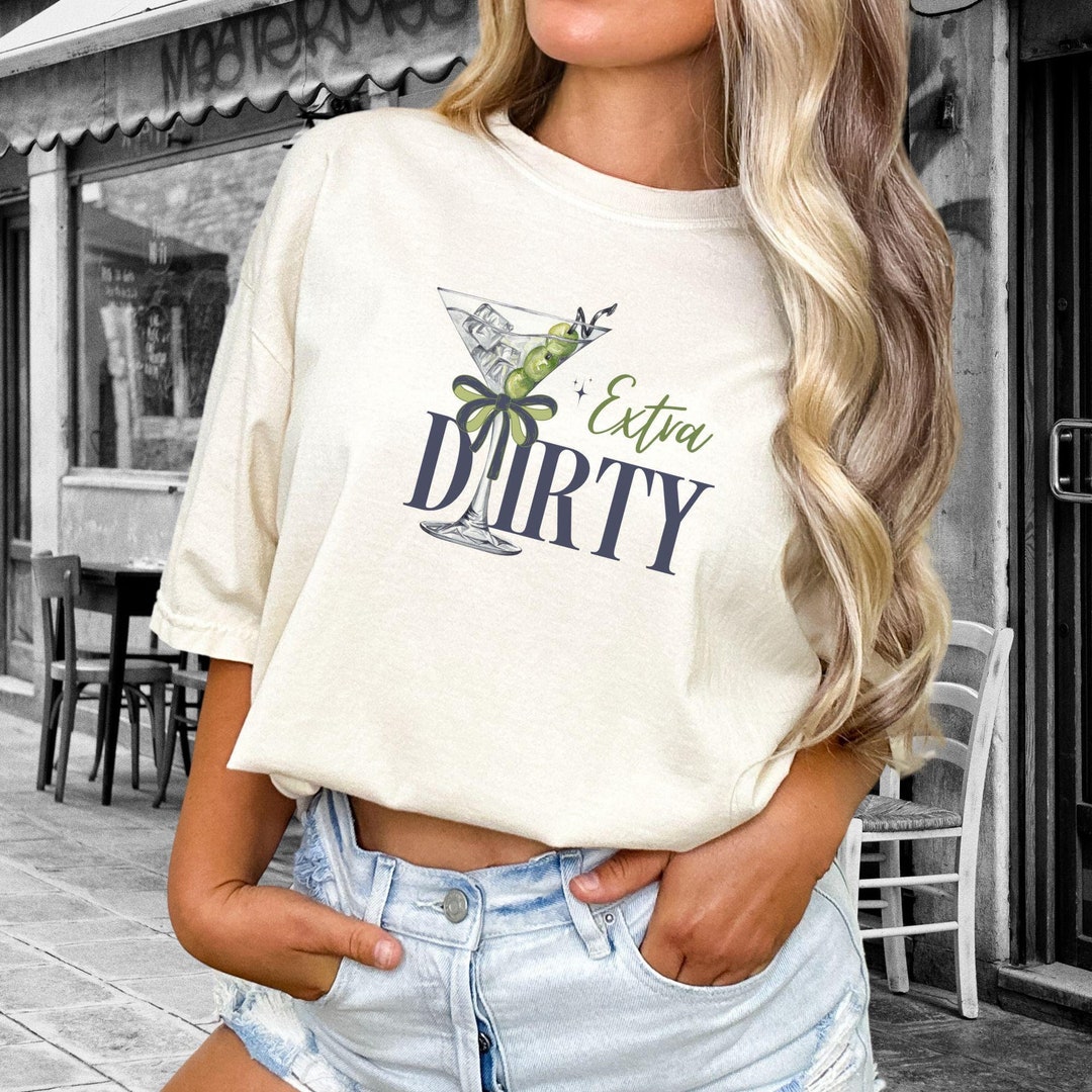 Dirty Martini Retro Cocktail T Shirt main image 1