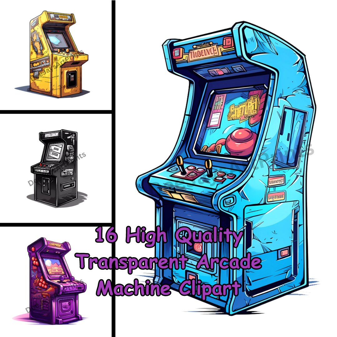 Arcade Machine Clipart 15 High Quality Pngs Transparent Digital