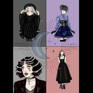 WITCHES - Poster A4 / A5 ou Carte Postale + Format numérique