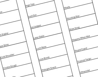 Simon Hurley Stellar Ink Swatch Chart: Printable Color Organizer (Digital 8.5x11” PDF Download)