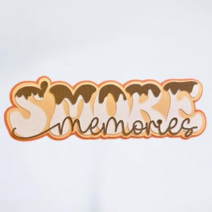 Album fotografico Smore Memories, Fustellatura foto Smores, Abbellimento album fotografico Smores, Titolo album fotografico Smores, Titolo predefinito