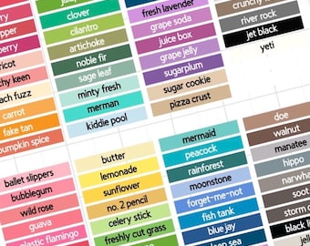 Lawn Fawn Full Size/Mini Cube Labels: Color-Coded Organization