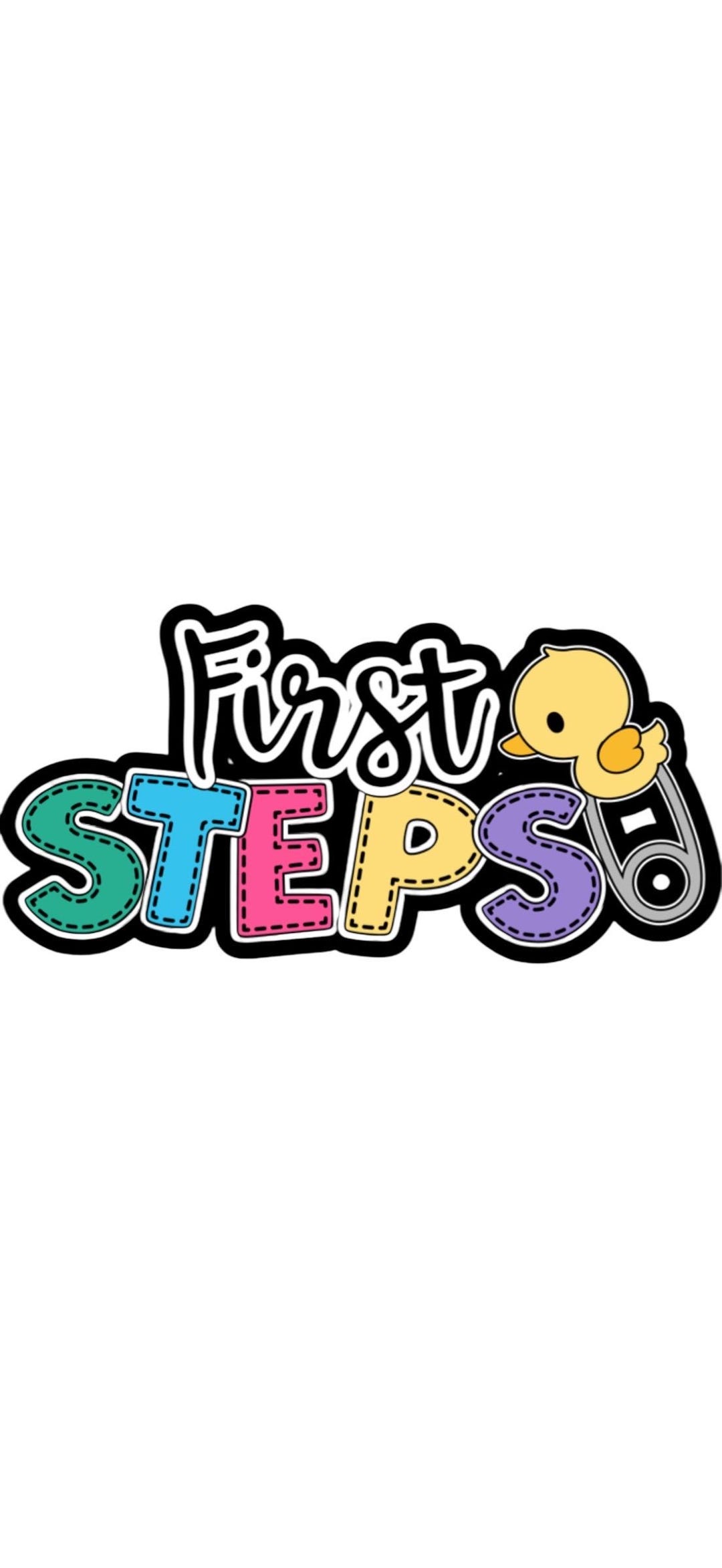 My First Steps Die Cut: Handmade Scrapbook Embellishment - Etsy