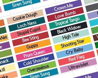 Simon Hurley Stellar Create Ink Pad Labels: Color-Coded Organization
