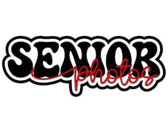 Senior Photos Die Cut: Handmade Scrapbook Embellishment