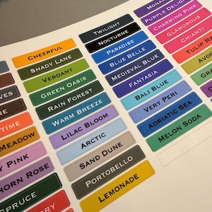 Versafine Clairインクスタンプパッドラベル：色分け整理