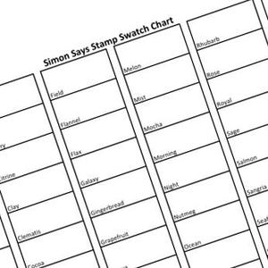 Tabla de muestras de tinta en forma de cubo/tapa de Simon Says Stamp Pawsitively (PDF imprimible)