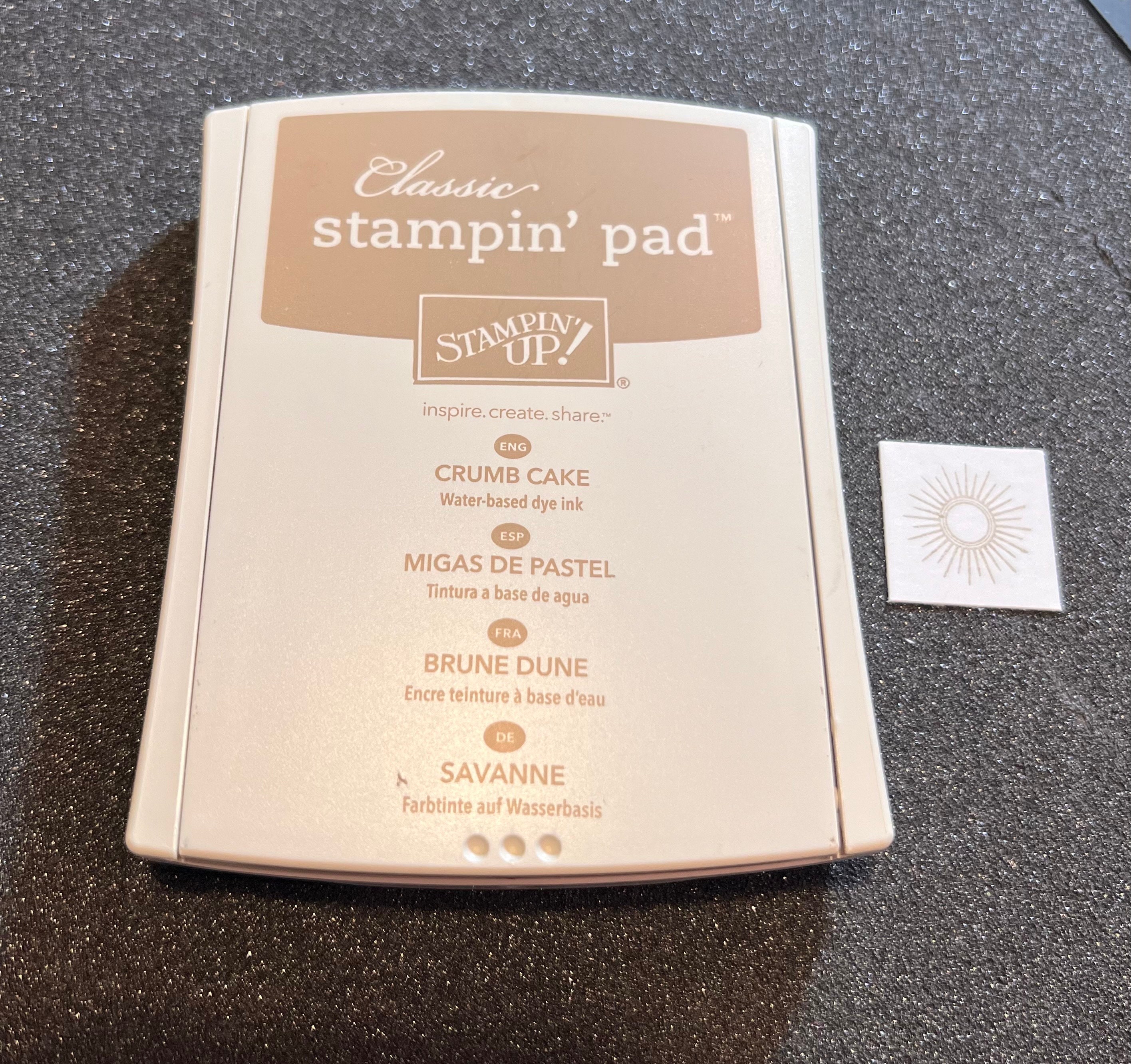 Pink Ink Pad, Peach Ink Stamp Pad, Non-toxic Ink Pad Stamp, Water