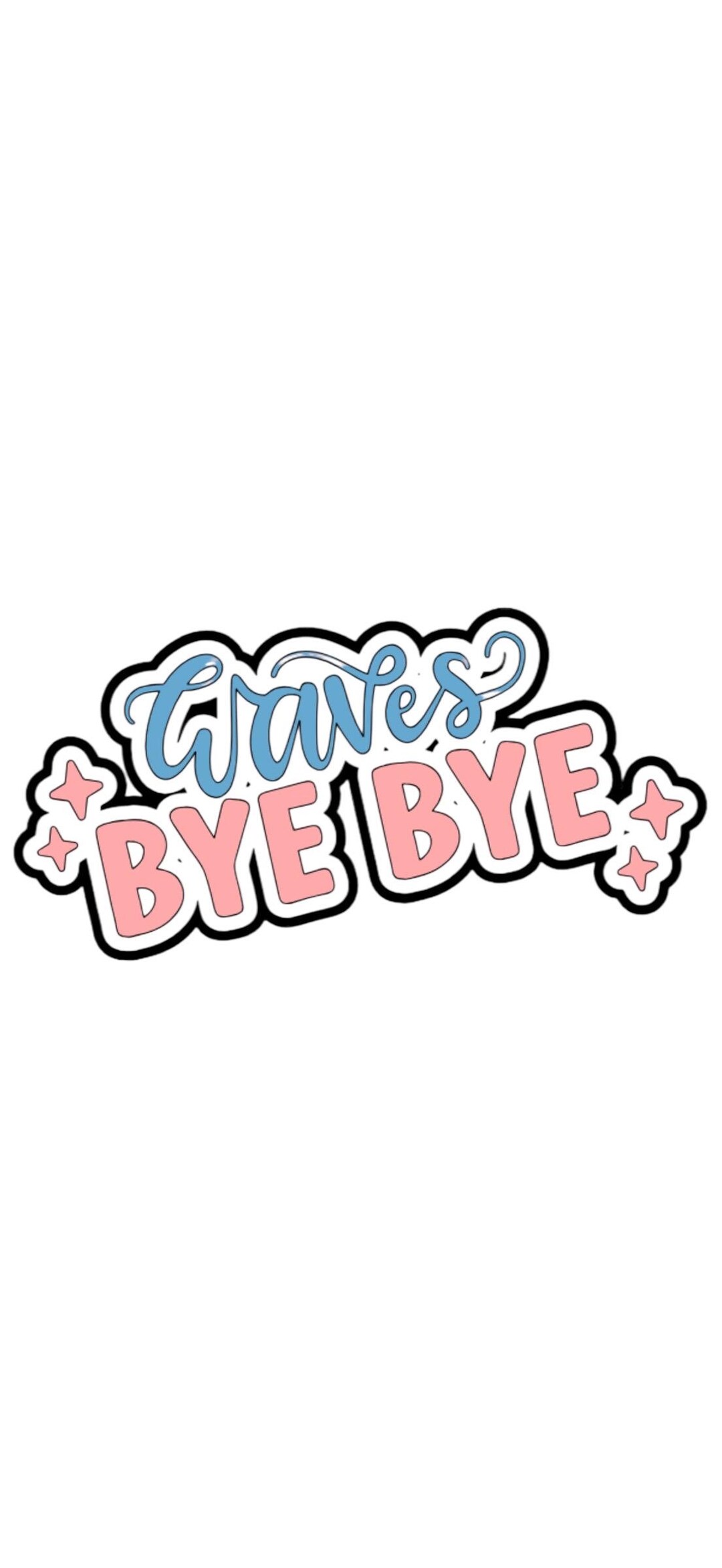 Waves Bye Bye Baby Firsts Die Cut: Handmade Scrapbook Embellishment - Etsy
