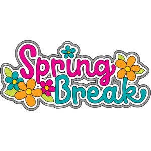 Spring Break Die Cut: Handmade Scrapbook Embellishment