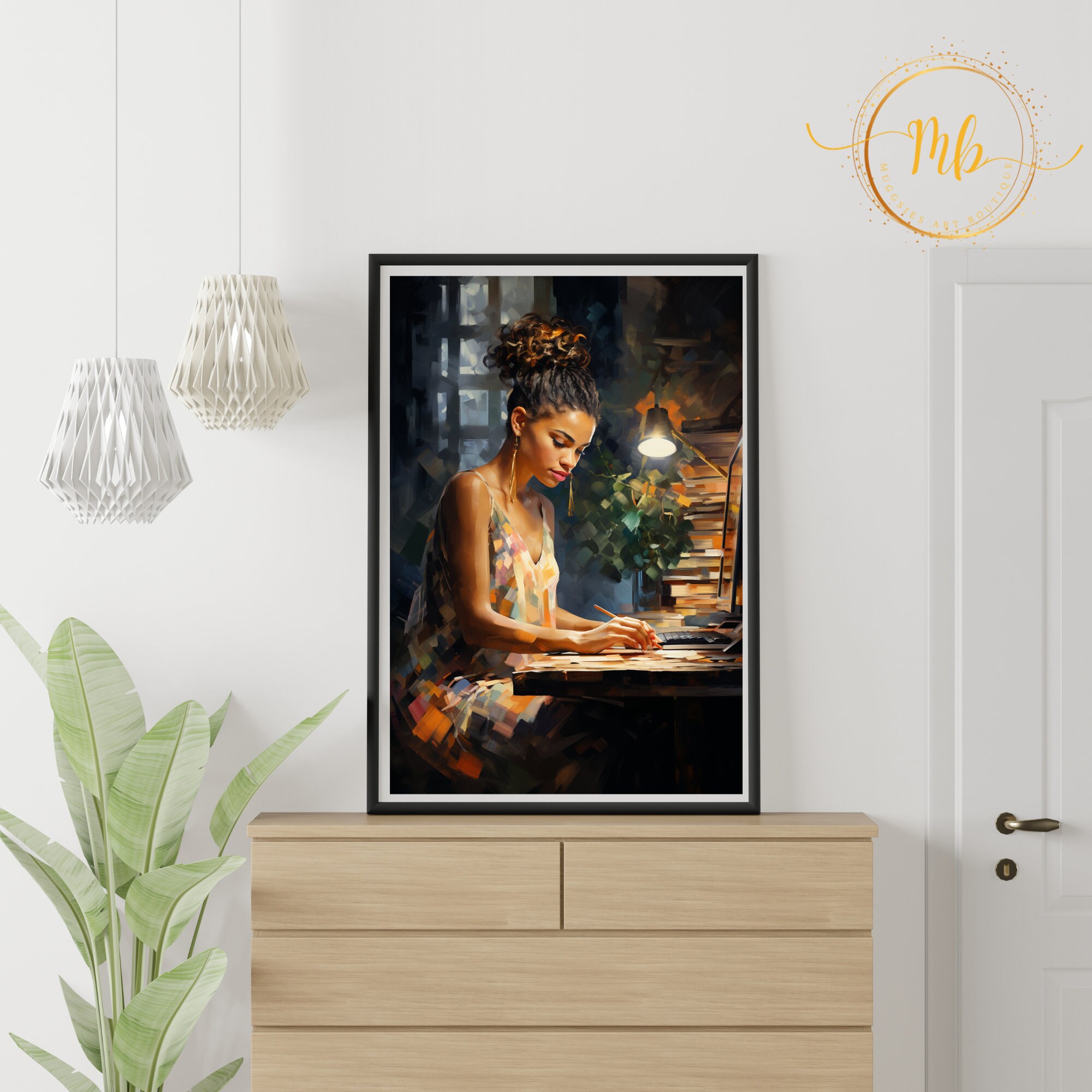 black-woman-digital-art-wall-print-african-american-female-etsy