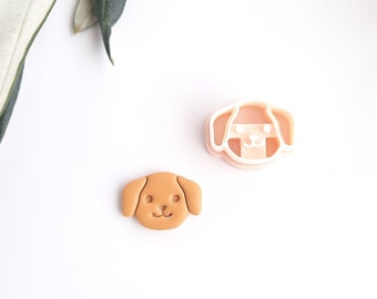 Dog Face Clay Cutter | Puppy Polymer Clay Mold |Earring & Jewelry Maker Supplies