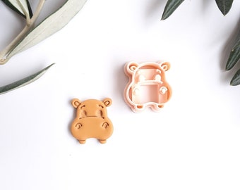 Hippopotamus Polymer Clay Cutter | Animal Clay Mold