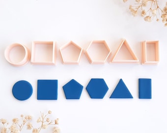 Emporte-pièces géométriques en pâte polymère | Moule basique en argile | Accessoires pour bijoux et boucles d'oreilles