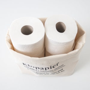 Aufbewahrungskörbchen Klopapier Utensilo Toilettenpapier Klopapierhalter Badezimmer Gästebad Gästetoilette zdjęcie 8