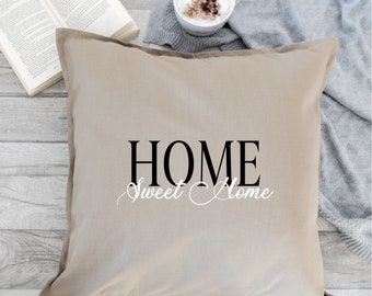 Pillowcase "Home Sweet Home" | cushion cover | sofa cushions | Throw Pillow | Hygge | cotton pillow | gift idea | 50x50cm