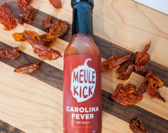 Carolina Fever Hot Sauce | Meule Kick Ohio Made | Lokale Handarbeit | Würziges scharfes Saucengeschenk | Bio und frisch