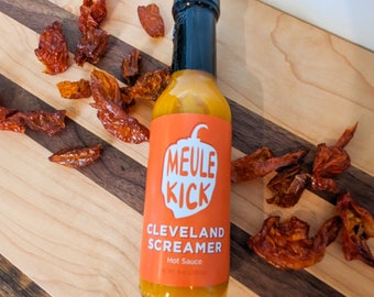 Cleveland Screamer Hot Sauce | Meule Kick Ohio Made | Lokal hergestellt | Scharfe scharfe Soße als Geschenk | Biologisch und frisch aktiv