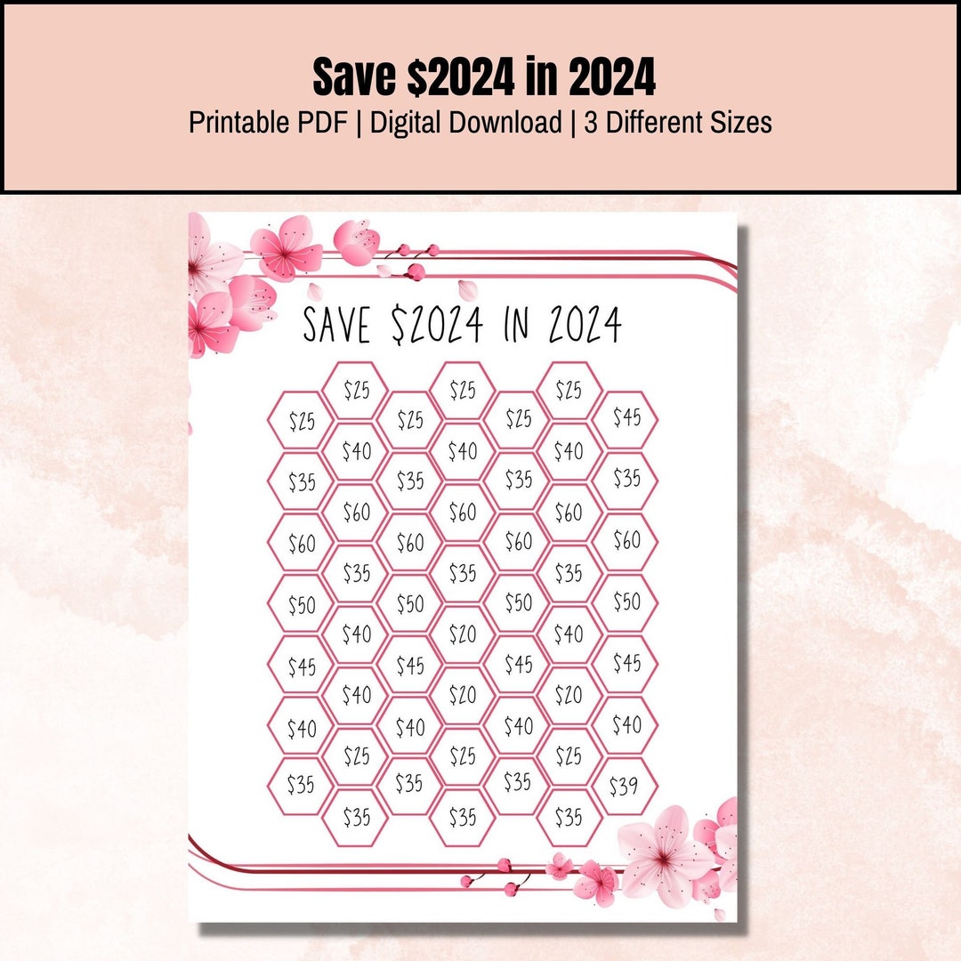 Save 2024 in 2024, Save 2024 in 2024 Saving Tracker, Save 2024 in 2024