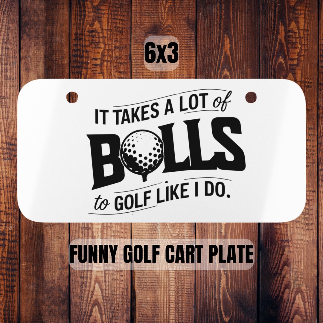 Funny Golf Cart Licence Plate,golf Cart Mini Plate for Carts, Funny