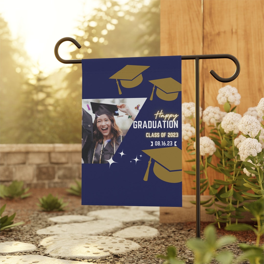 Picket Signs For Graduation Personalized Yard Sign for Graduation Flag for Grad Announcement ...