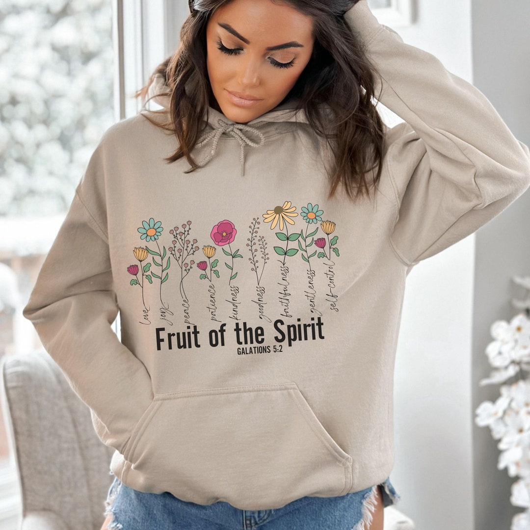 Fruit of the Spirit Shirt for Christians With Love Joy Peace Bible ...