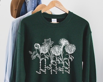 Custom Birth Month Shirt for Mom Grandma Personalized Gift Birth Flower Custom Grandchildren Names Moms Garden Grandmas Garden Spring TShirt
