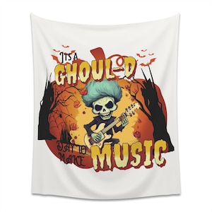 Music Teacher Wall art for Halloween Classroom Decor for Fall Teachers Wall Hanging for Musician Music Studio Halloween Theme Funny Music