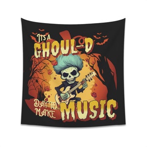 Music Teacher Wall art for Halloween Classroom Decor for Fall Teachers Wall Hanging for Musician Music Studio Halloween Theme Funny Music