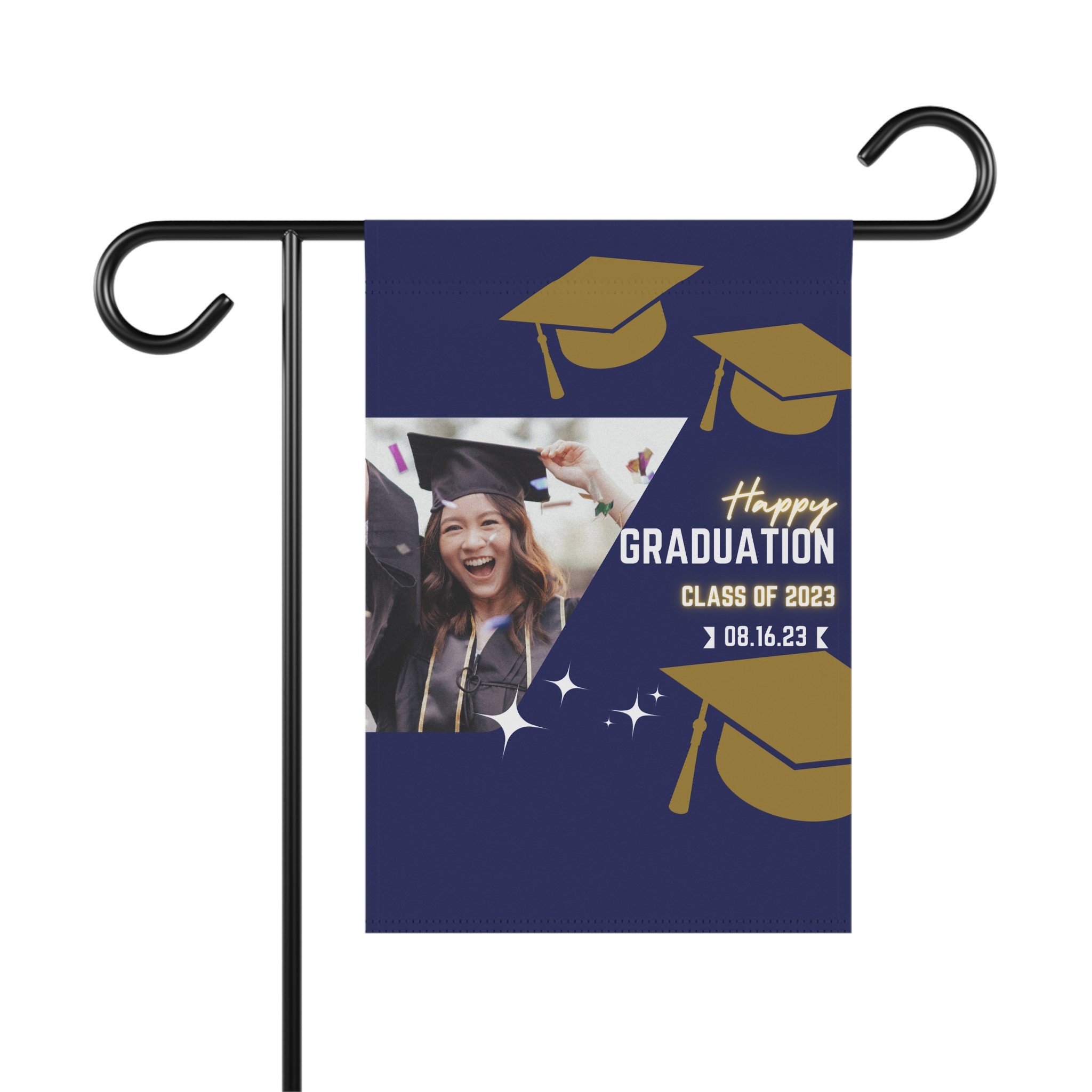 Personalized Yard Sign for Graduation Flag for Grad Announcement ...