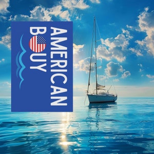 Patriotic Boat Flag Banner for Boats Gift for Boat Owners Custom Boat Name Flag Personalized Nautical Flag Lake Gift Boat Dock Custom Flag