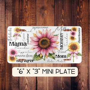 Mama License Plate, Gift for Mom, Unique Gift for Mom, Plate for Bikes, Wheelchairs, Cars and Golf Cart Vanity Plates, Front Plate Mama Gift