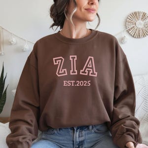 Custom Zia Gift,Sweatshirt for Aunt, Gift For Tia, Personalized Auntie Shirt, Baby Announcement Shirt,  Tante Est. 2025 or Custom Year Zia