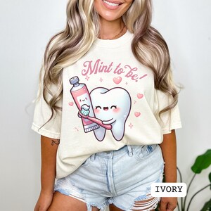 Funny Dentist Shirt, Kawaii Dentist T-shirt,Tooth and Toothbrush,Dentist Graduation Gift for Dentists,Dental Student, Pediatric Dentistry
