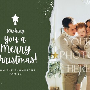 Christian Christmas Card Customizable Christmas Card Download Personalized Christmas Greeting Cards Photo Christmas Cards for Holiday Season