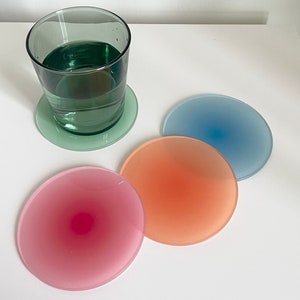 Acrylic Coasters, Ombre Coasters, Cute Ombre Coasters, Colorful Ombre Coasters