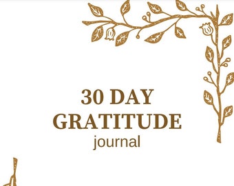 Fall Asethetic 30-Day Digital Gratitude Journal