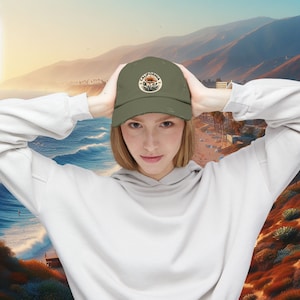 California Poppy Distressed Cap | Cali Style Ballcap | California Vibe Cap | Cali Poppy Cap | Poppy Distressed Cap | California hat