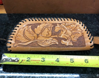 Coin purse leather hand made