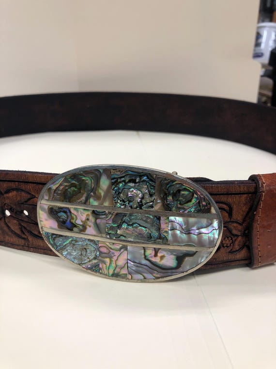 Leather Belt and Buckle Western Design Unique Design Buckle  display picture 3