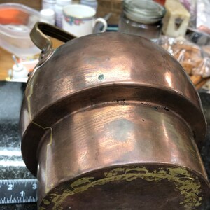Antique copper tea pot