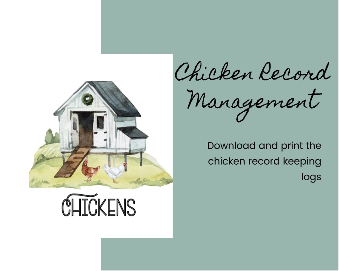 Printable Chicken Record Log Printable Chicken Journal Chicken Eggs ...